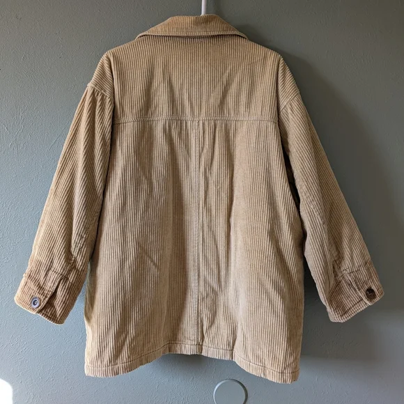 Vintage Brandon Thomas 100% Cotton Tan Corduroy Barn Chore CoatSize M